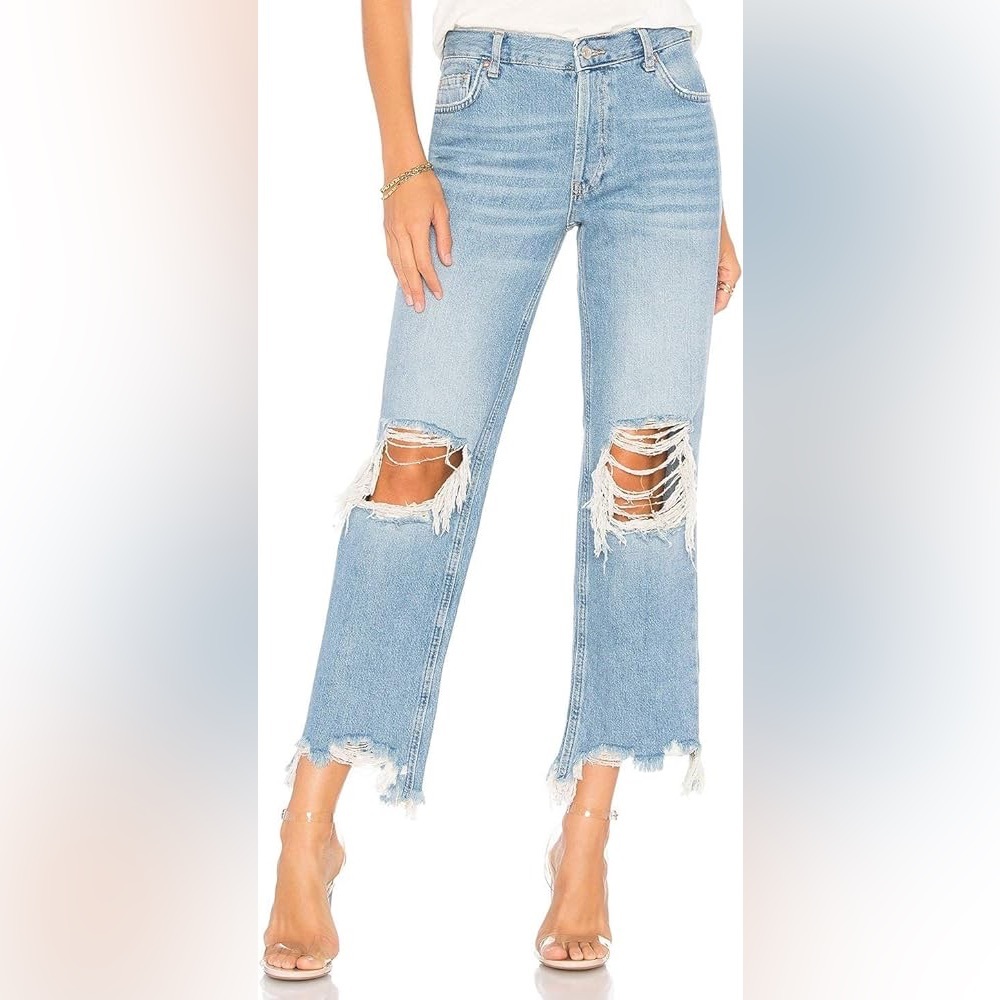 Free People Maggie Distressed Jean